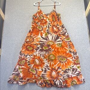 Speed Control Orange and Brown Dress